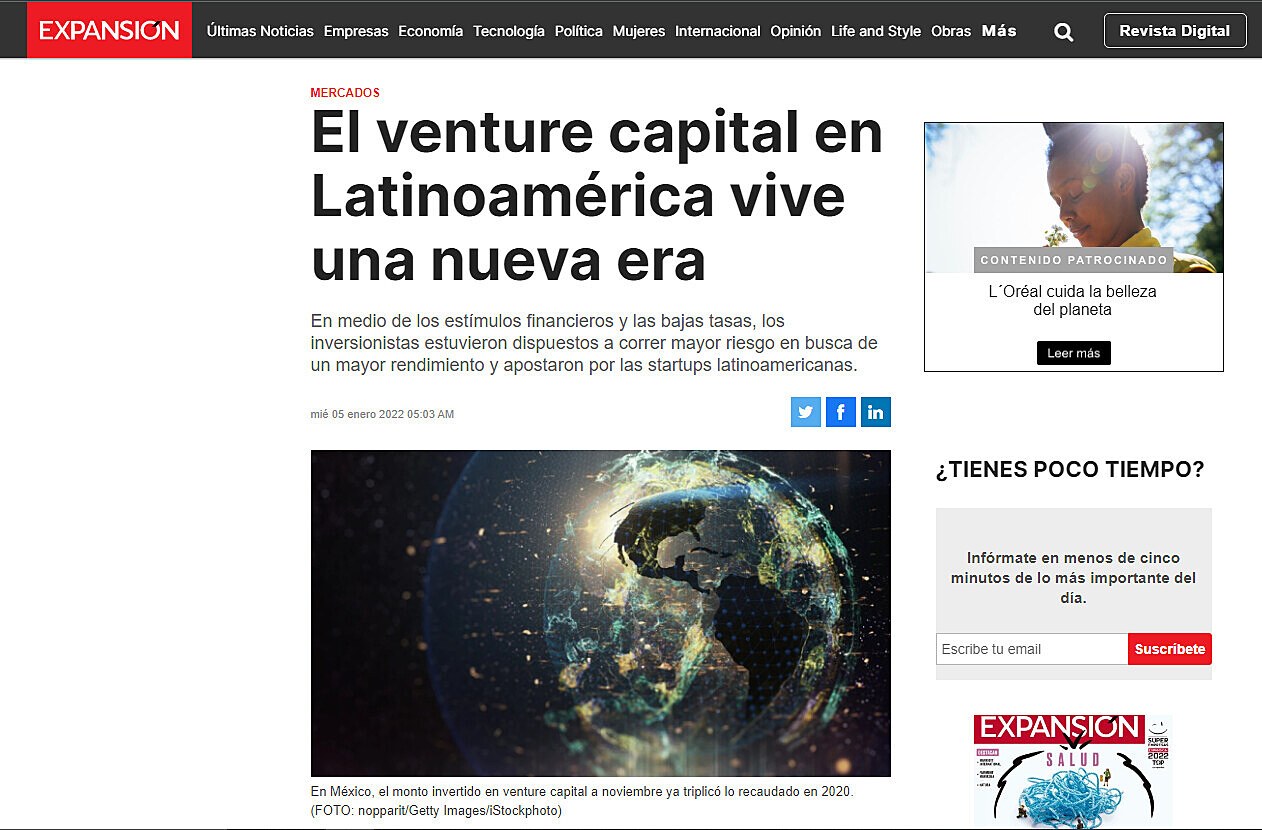 El venture capital en Latinoamrica vive una nueva era